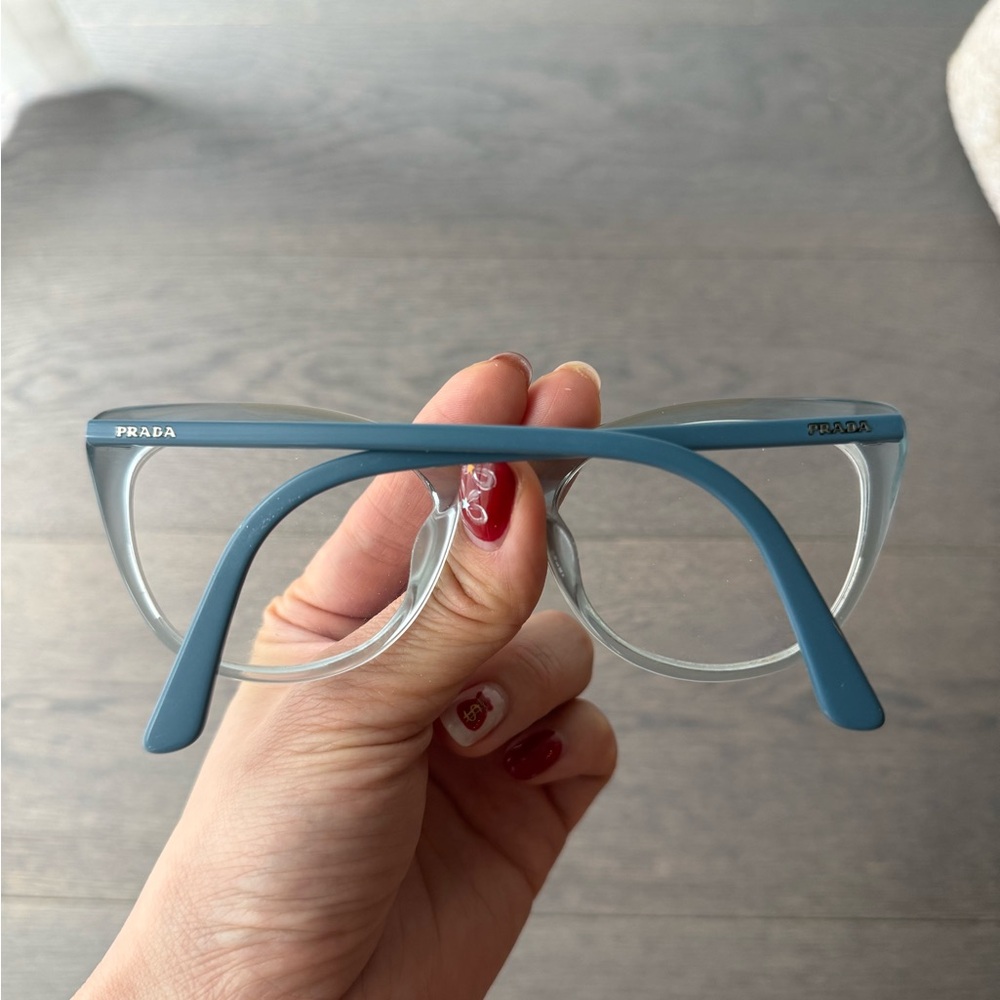 Prada Cat Eyed Blue Glasses - Picture 3 of 4
